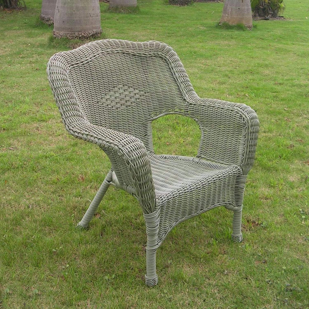 Camelback Resin Wicker Patio Chairs (Set of 2) V3002