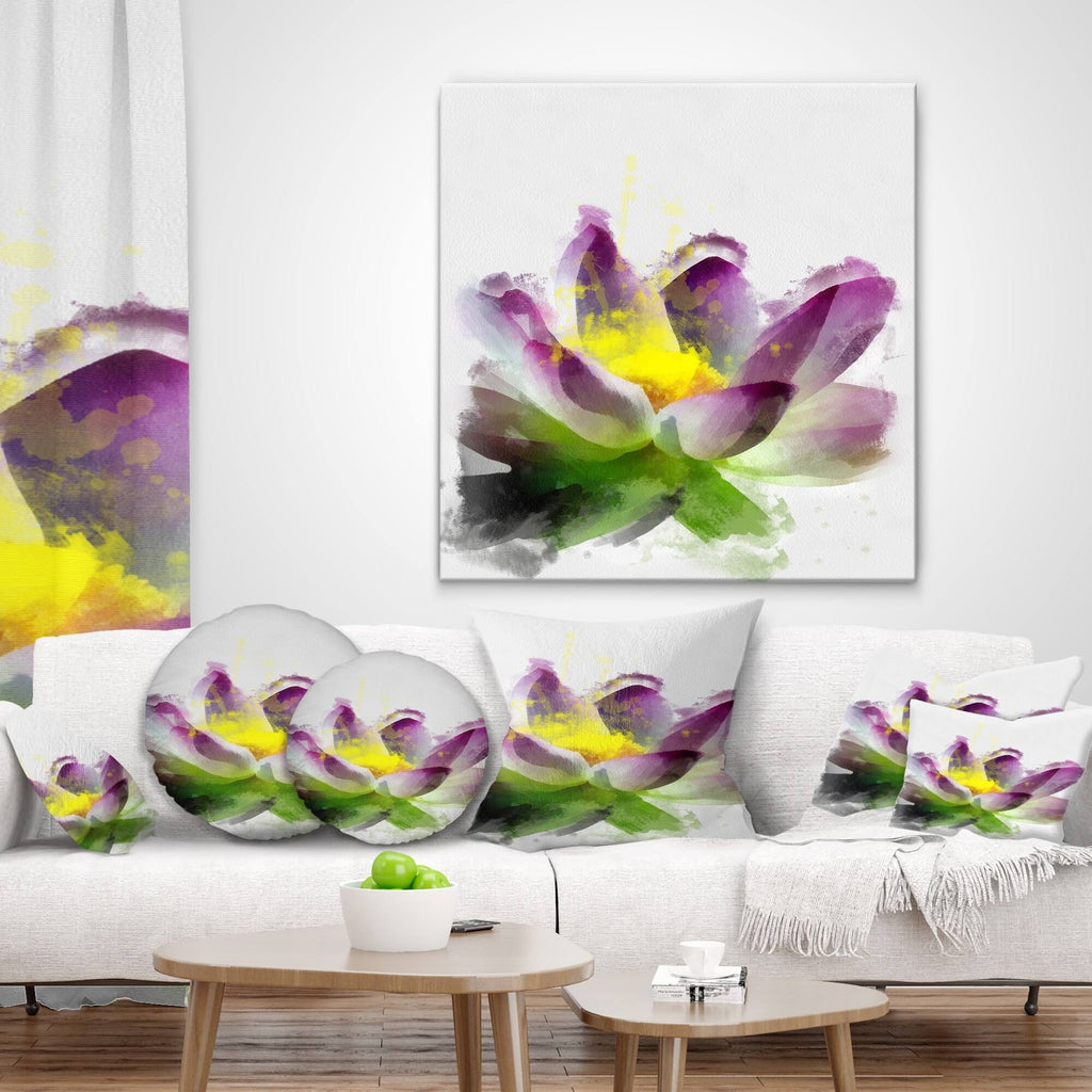 Purple Lotus Flower Canvas Art Print T285060