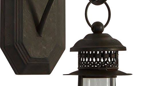 Black Iron Industrial Candlestick Holders P14292