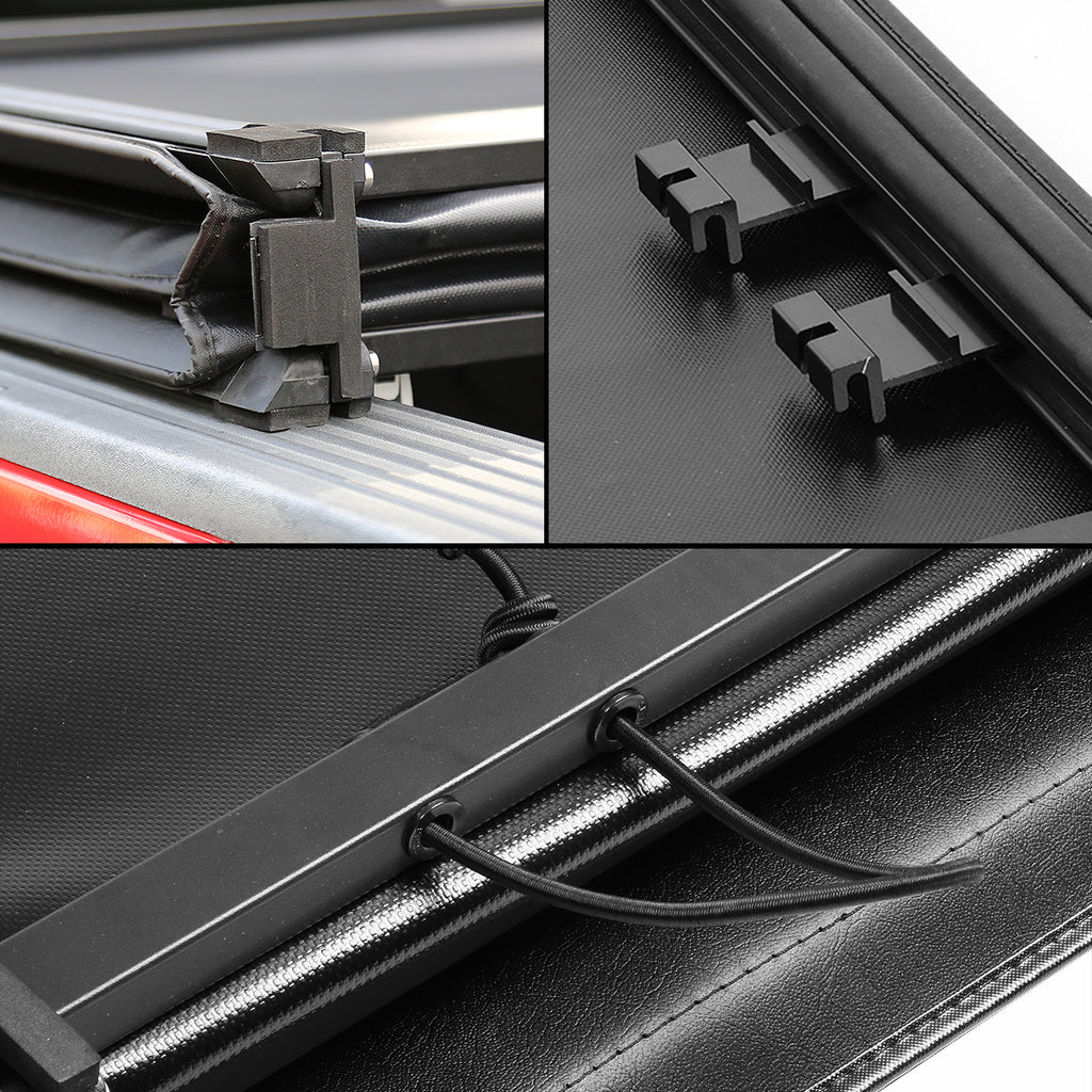 Adjustable Tri-Fold Soft Top Tonneau Cover D19386