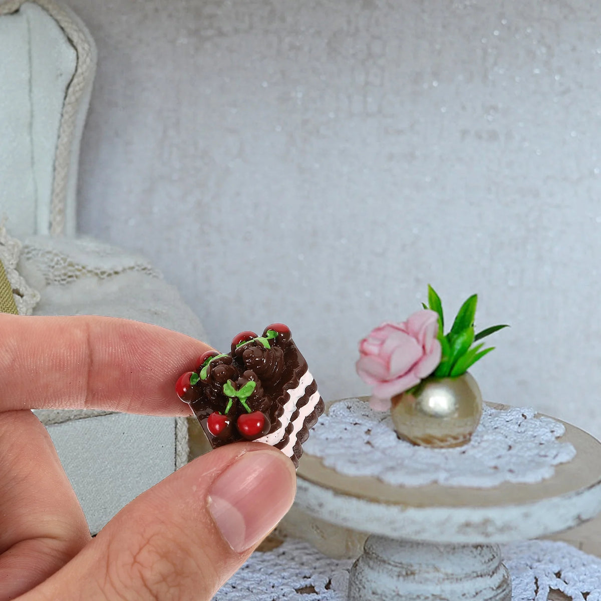 12 Pcs Simulated Mini Cake Ornaments Desserts Model H125
