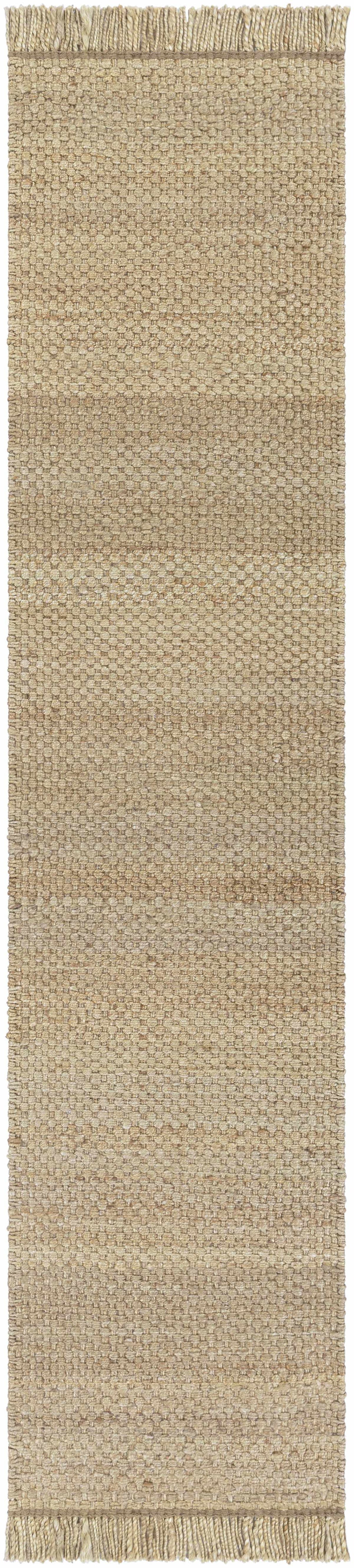 Beige 2' x 3' Jute Area Rug Q698