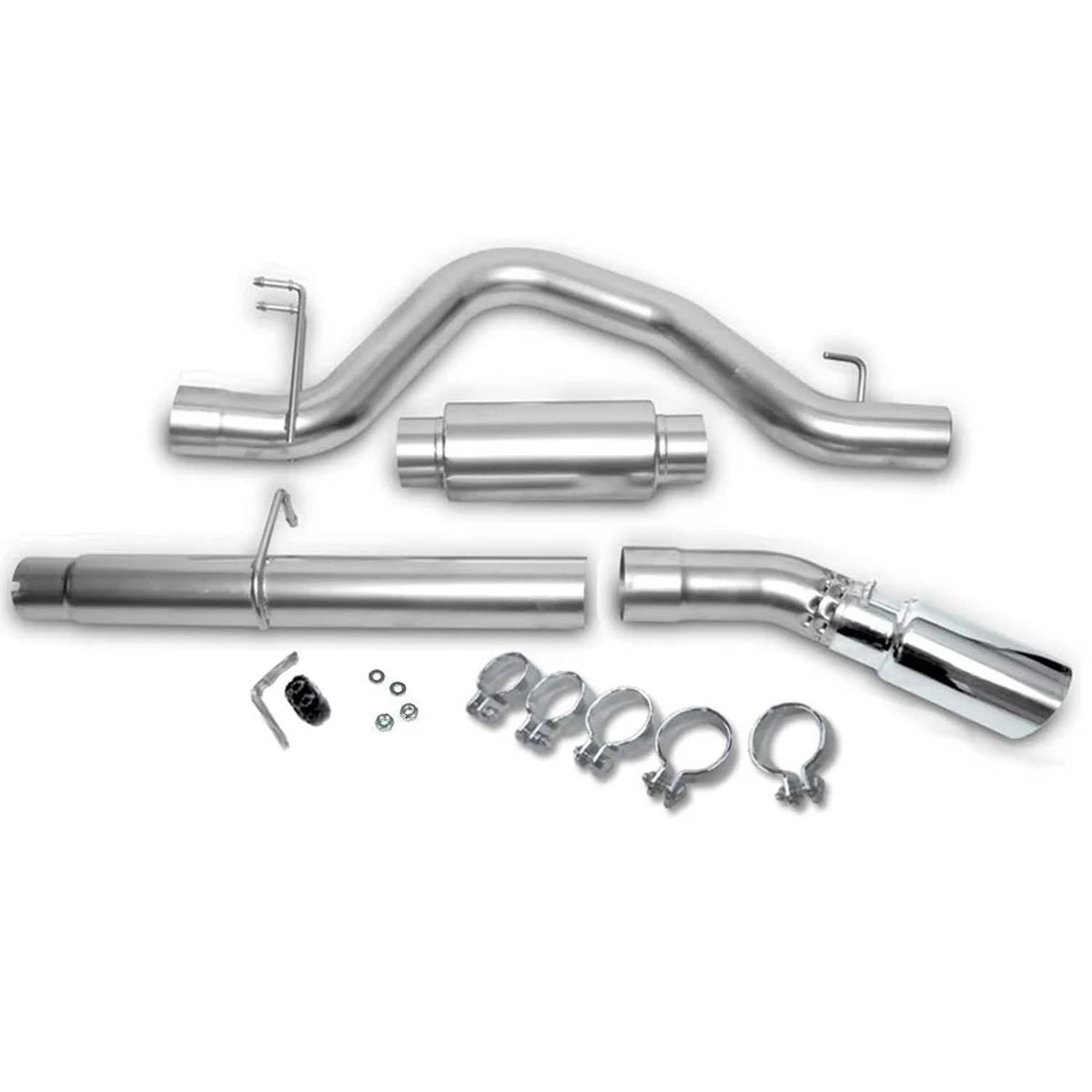 Black Cat-Back Dual Split Exhaust System R4134