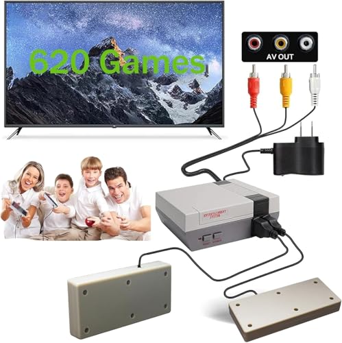Mini Console with 620 Preloaded Games and Dual Controllers W68061