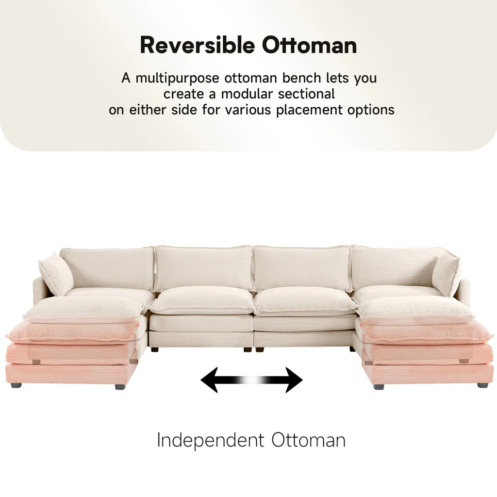 Navy Corduroy 2 Seater Loveseat Sofa A1815