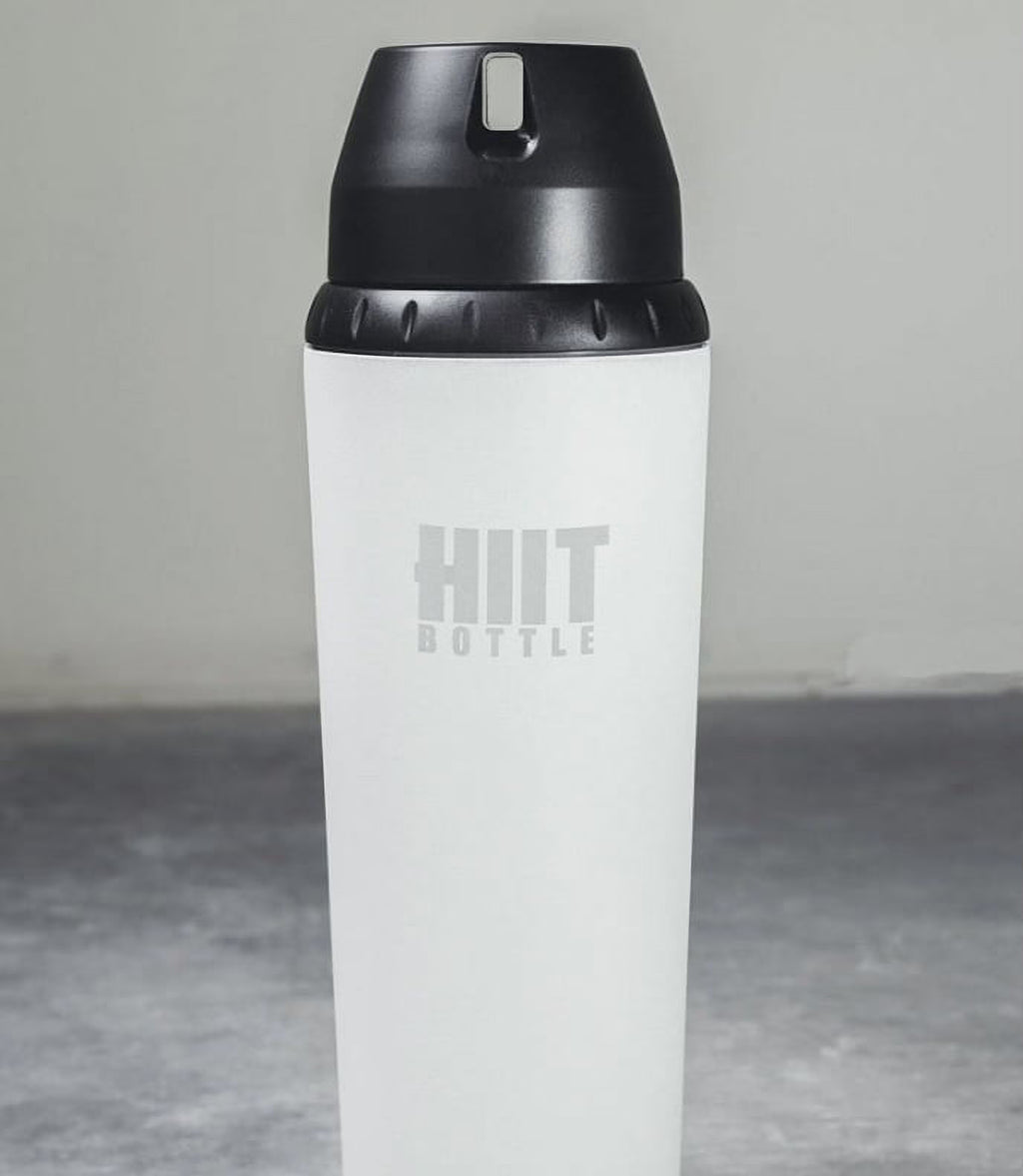 White Stainless Steel Insulated Water Bottle with Mixer, 24 oz U4018