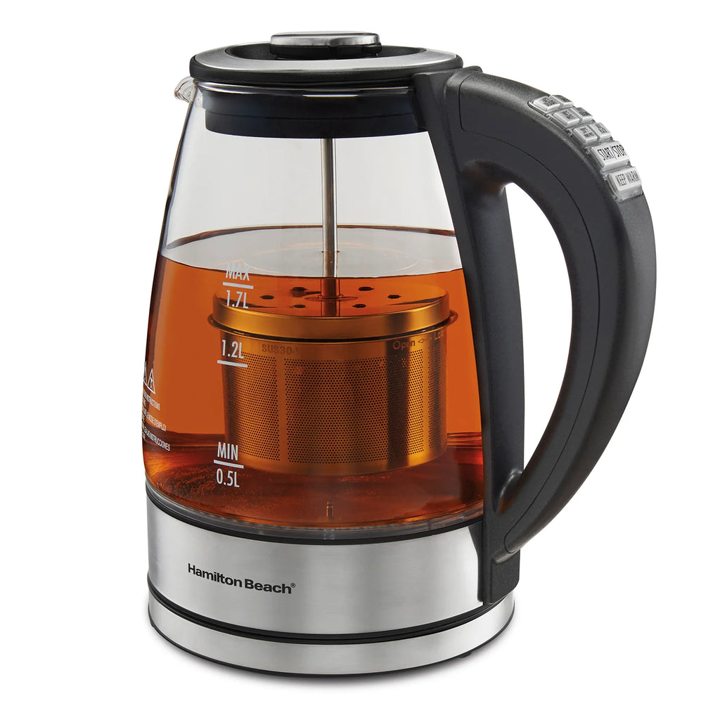 1.7L Variable Temperature Glass Kettle with Tea Infuser A4946