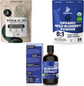 Tongkat Ali Powder, Wild Blueberry Powder & Bilberry Liquid Extract Supplements G25827