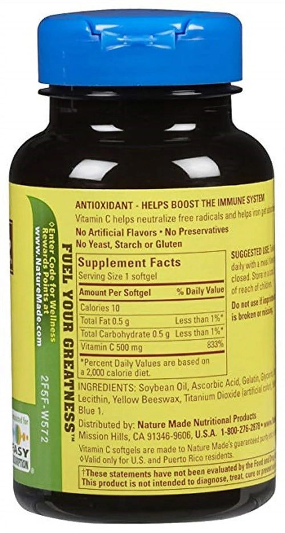 Vitamin C 500 mg Liquid Softgels 60 Soft Gels (Pack of 3) C164