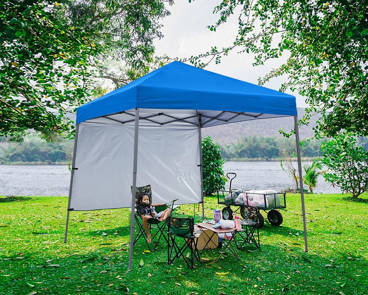 10ft x 10ft Pop Up Canopy Tent with Sidewall Q602123