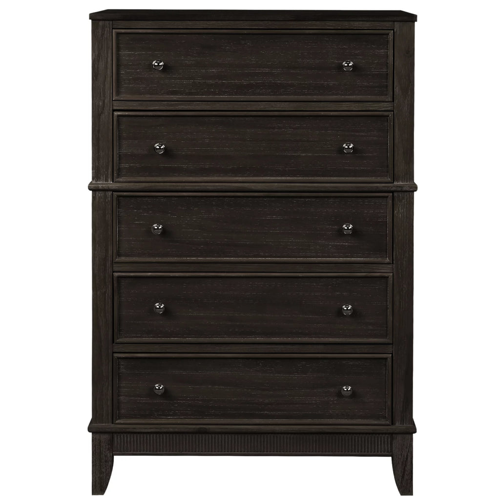 5 Drawers Solid Wood Chest P607