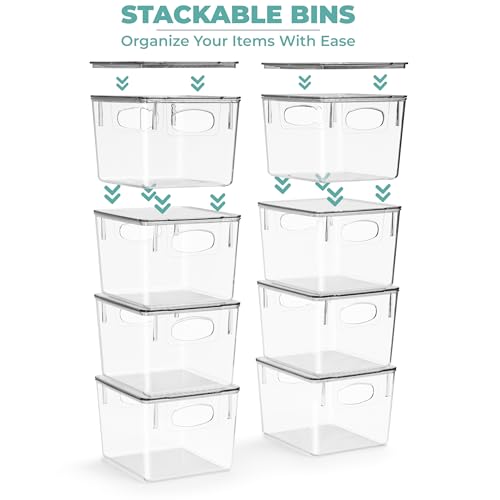 Small Plastic Storage Bins (2 pack) B23102