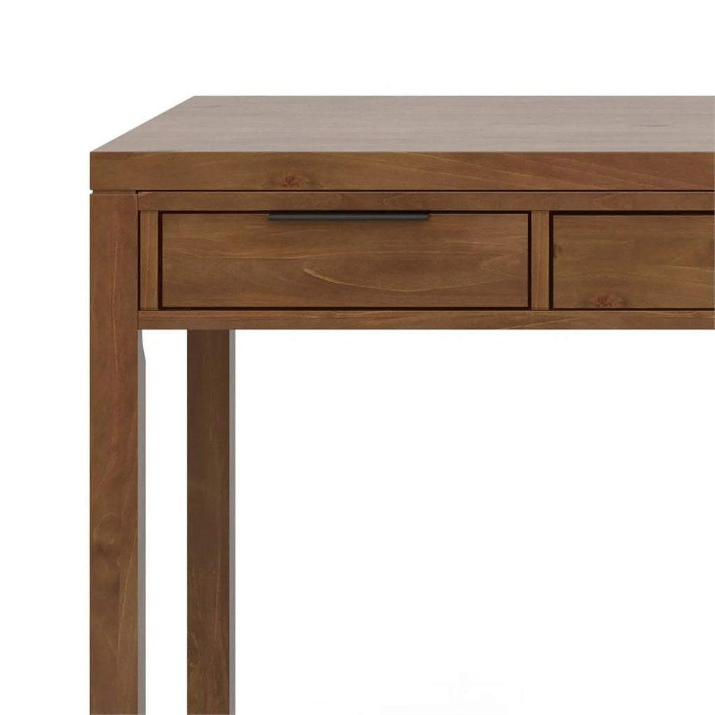 Solid Wood Contemporary 60 " Desk in Medium Saddle Brown K1181