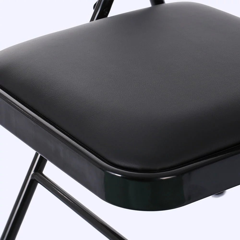 Black Folding Chairs Padded Seat R705
