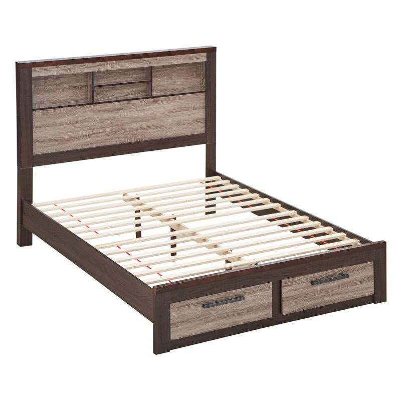 King Bed in Gray and Brown Y63470