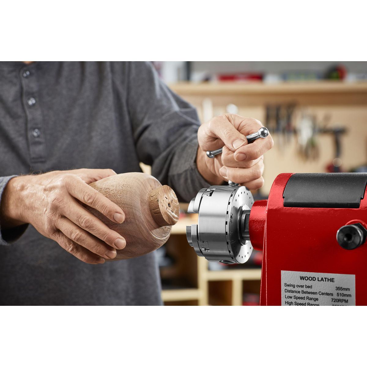 Wood Lathe Chuck Set, 6-Piece T118