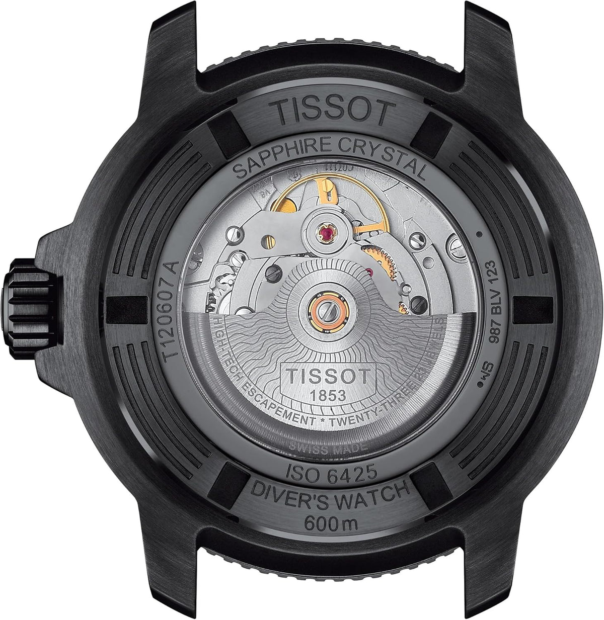 316L Stainless Steel with Black PVD Coating Automatic Watch J383
