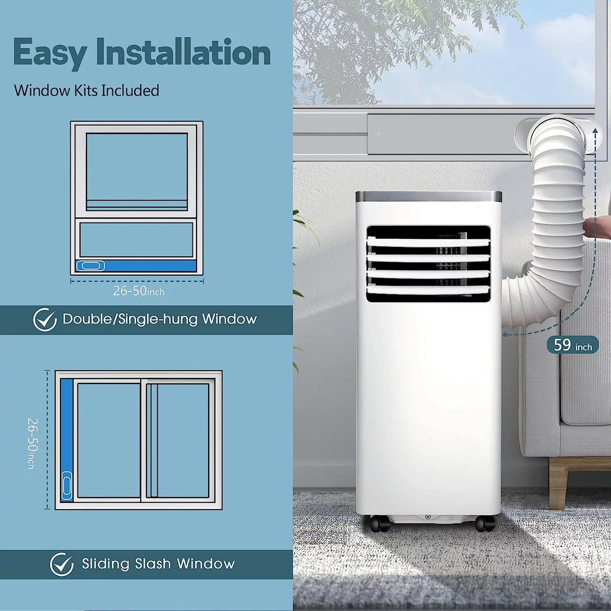 5000 BTU Portable Air Conditioner A48173