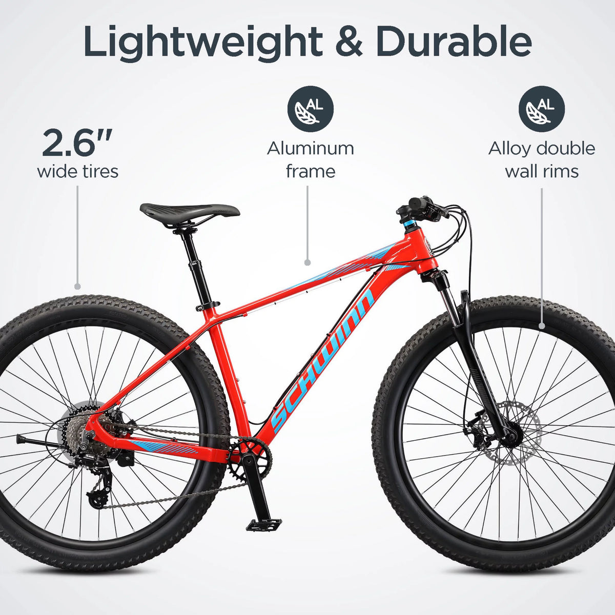Red 17-Inch Mountain Bike J52517