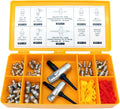 Grease Fitting Replacement Kit with SAE and Metric Zerks, Multi-Tools, Fitting Caps J825495