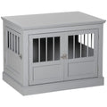 Dark Grey Cat Litter Box Enclosure Side Table Q730