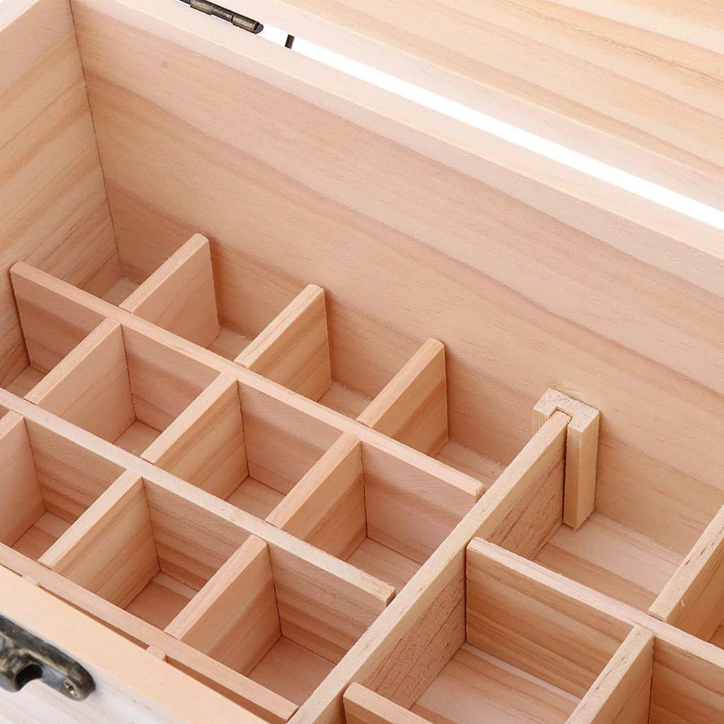 Wooden Storage Box for Essential Oil Bottles N392
