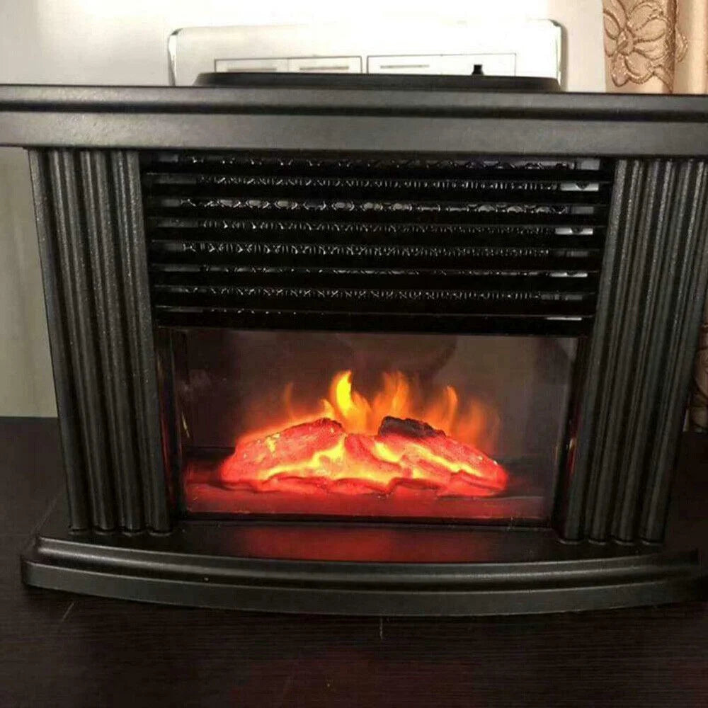 Portable Electric Fireplace Heater Adjustable 3D Flame Y208198