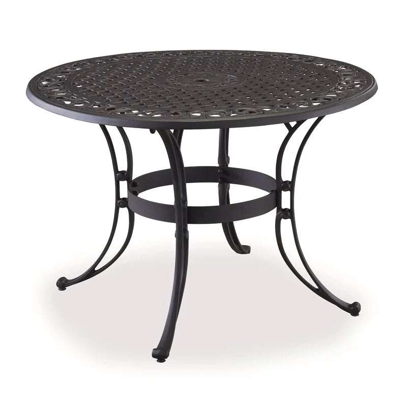 Brown Aluminum Outdoor Dining Table W15642