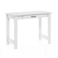 White Writing Desk with Drawer Y833
