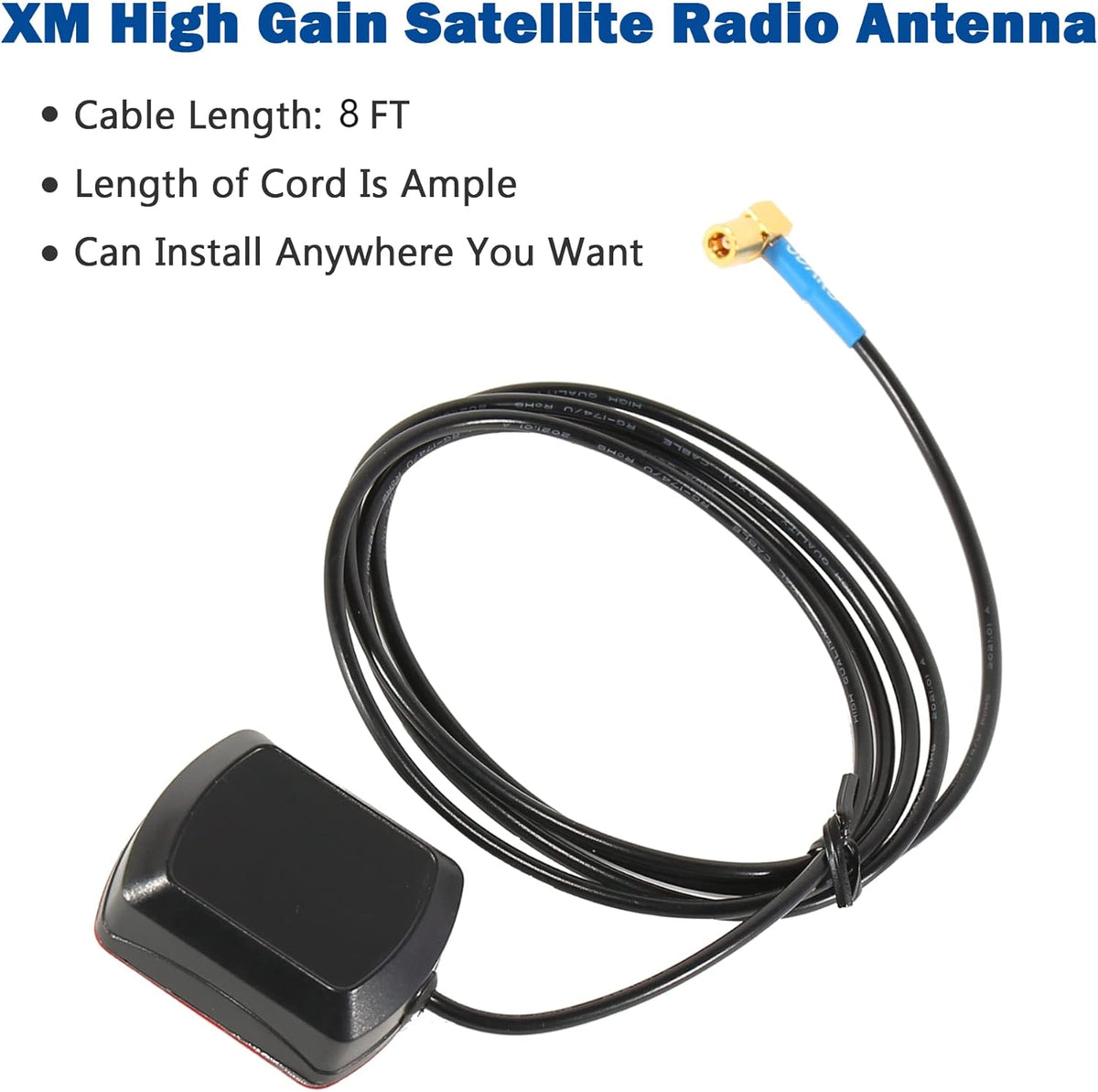 8 Ft Magnetic Satellite Radio Antenna T652