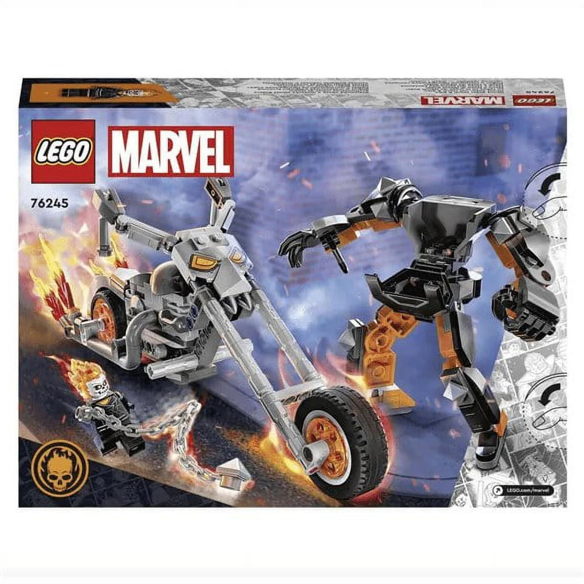 Lego Marvel Ghost Rider Robot and Motorbike 76245 C858