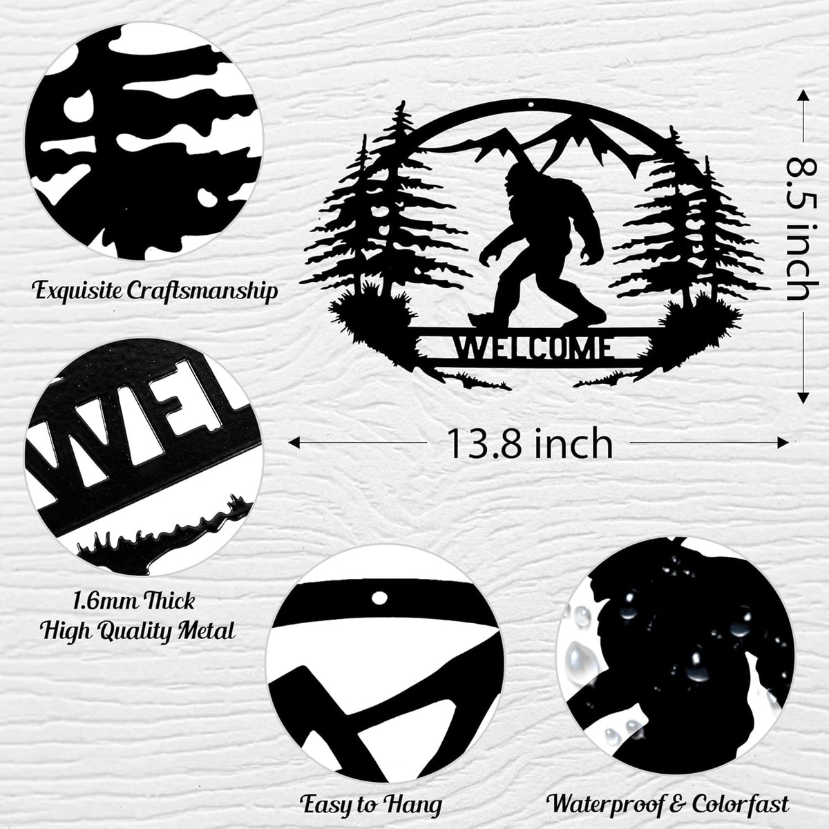 14 Inch Metal Wall Decor Sign F305520
