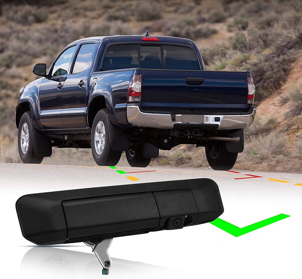 Backup Camera Tailgate Handle with RCA Connector E631042