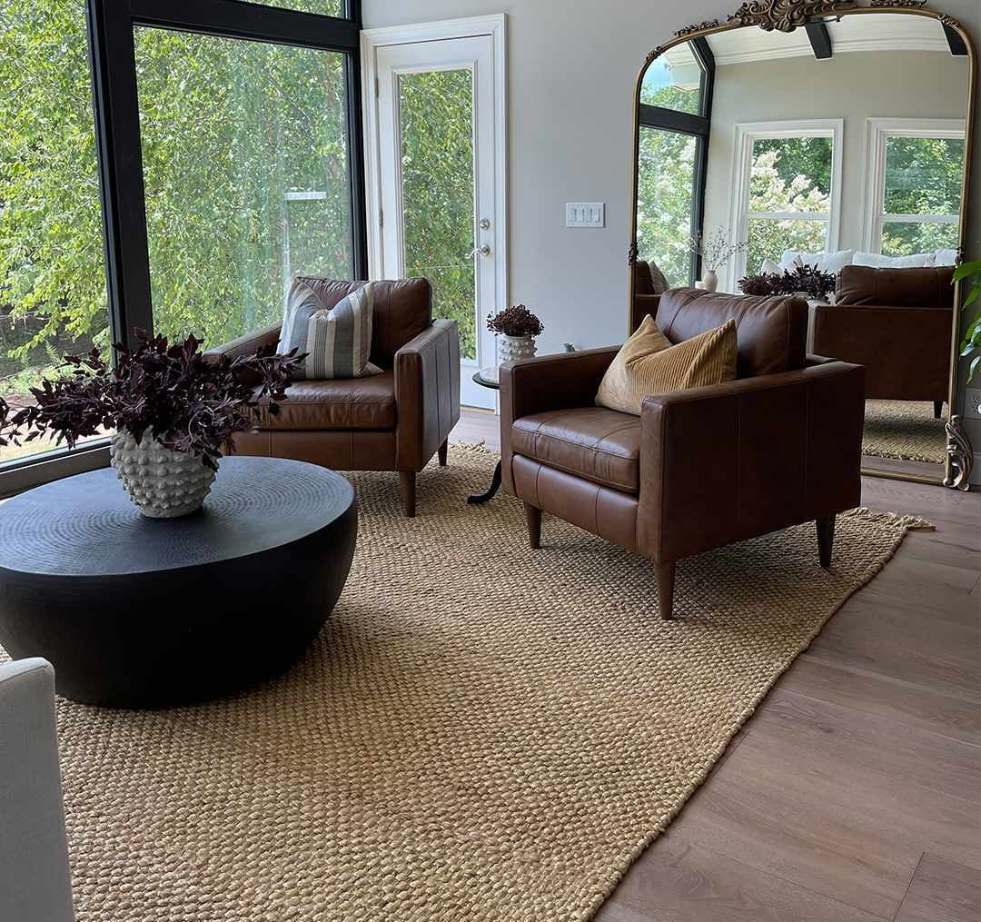 Beige 2' x 3' Jute Area Rug Q698