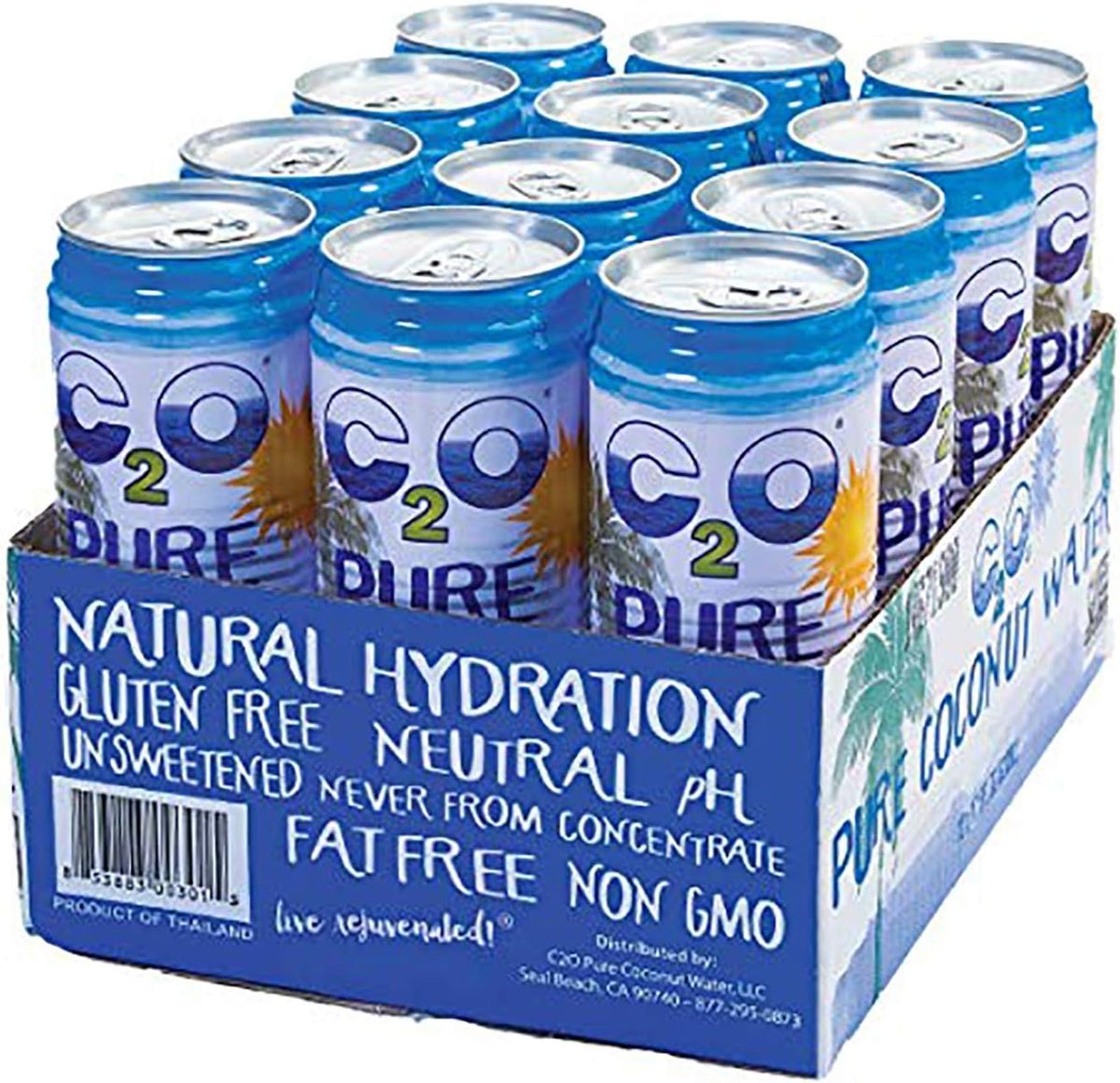17.5 FL OZ Pack of 12 Pure Coconut Water M693182