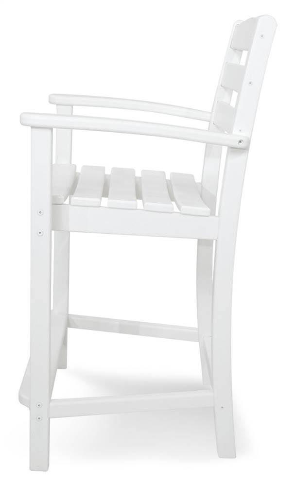 White Counter Arm Chair Q601346