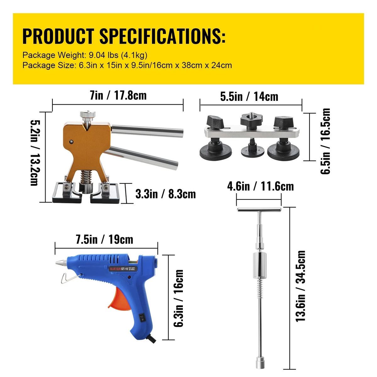 60 Pcs Paintless Dent Repair Tools Z6337