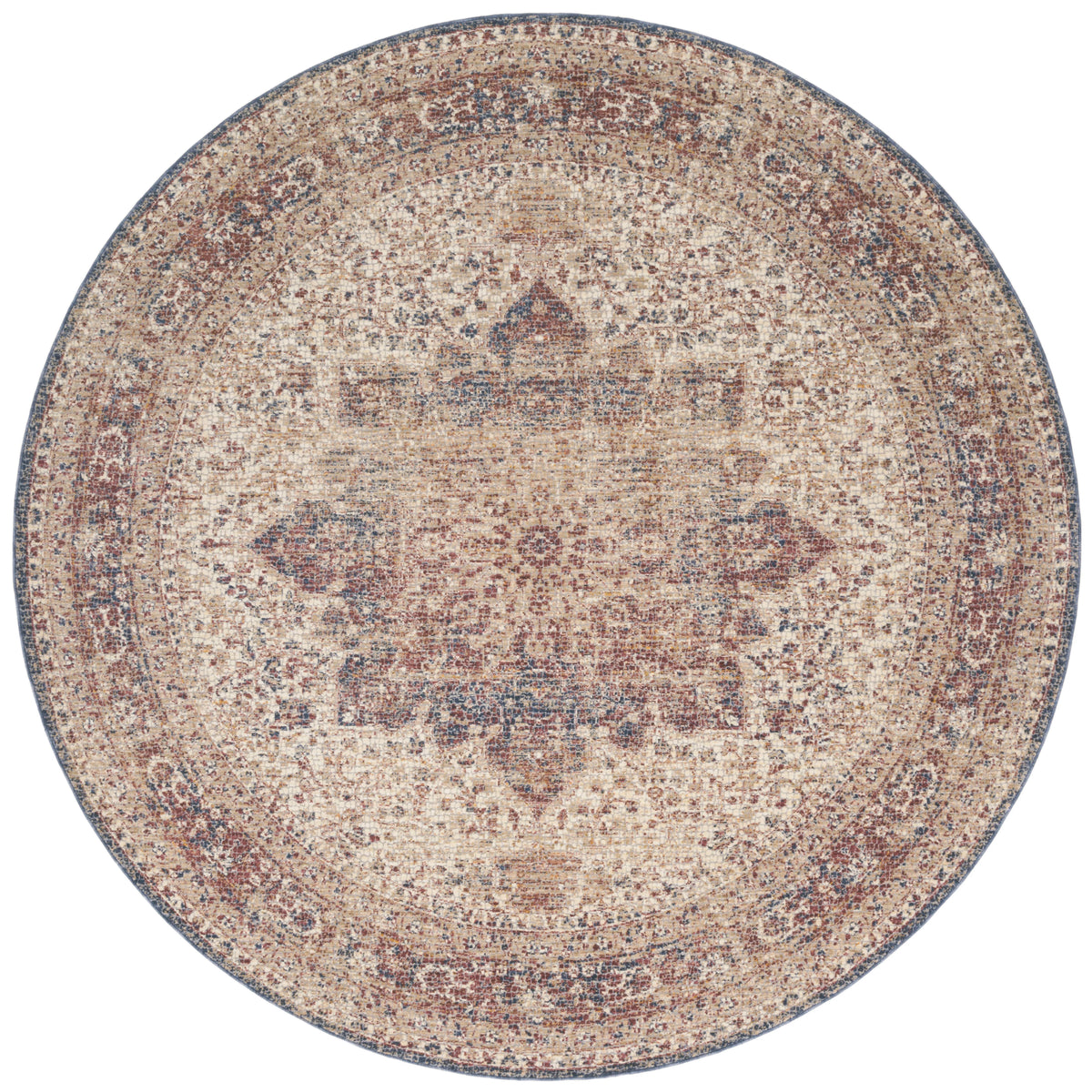 Ivory Red Rug R86809