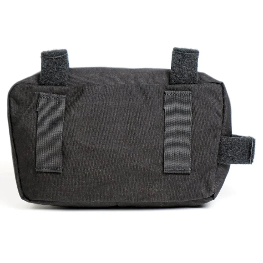Black Bicycle Frame Bag with Zipper and Hook & Loop Fasteners N8666