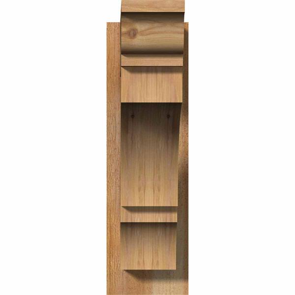 6x22W x 20x22D x 20x22H Balboa Rough Sawn Traditional Outlooker, Western Red Cedar R31179