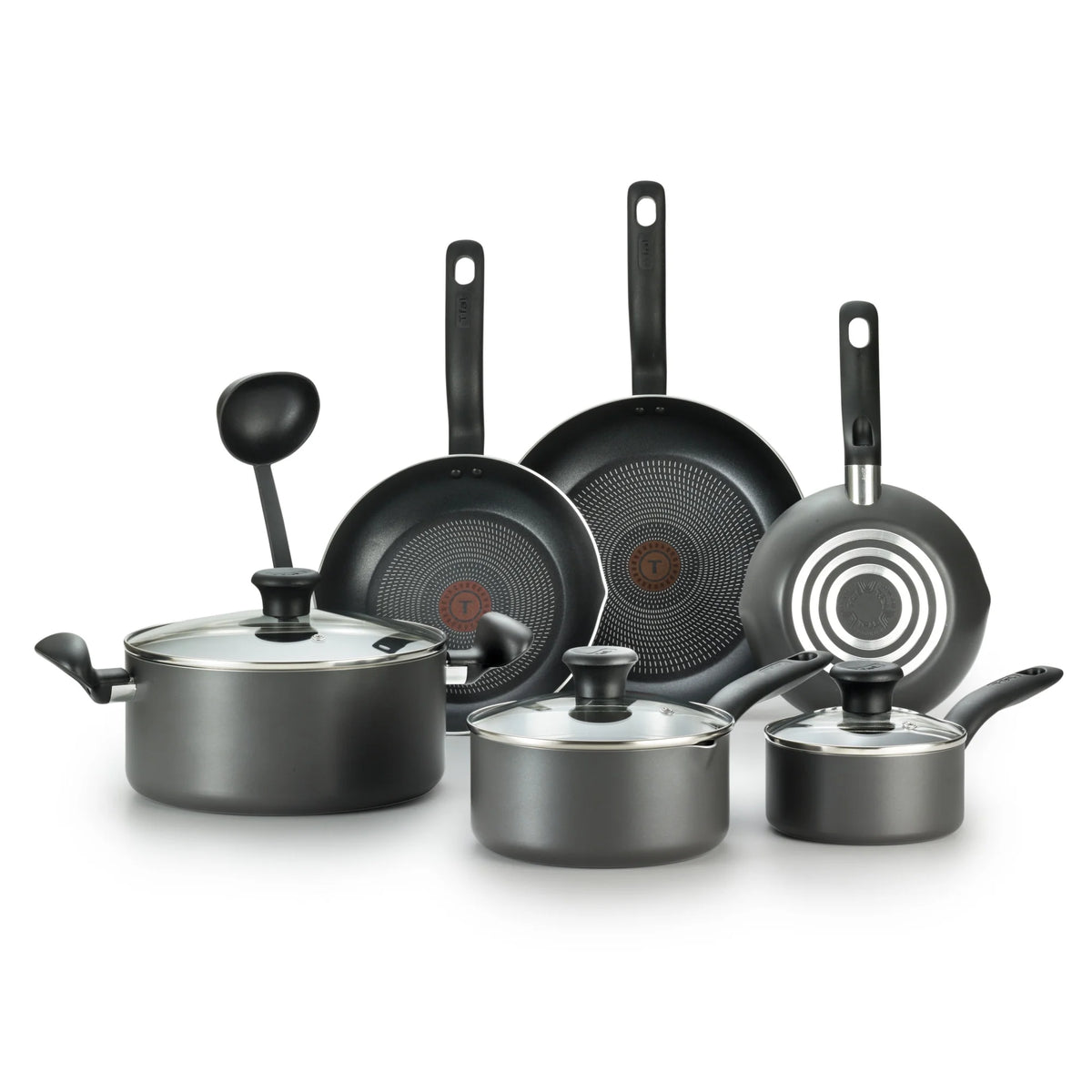 10 Piece Non-Stick Black Cookware Set M327