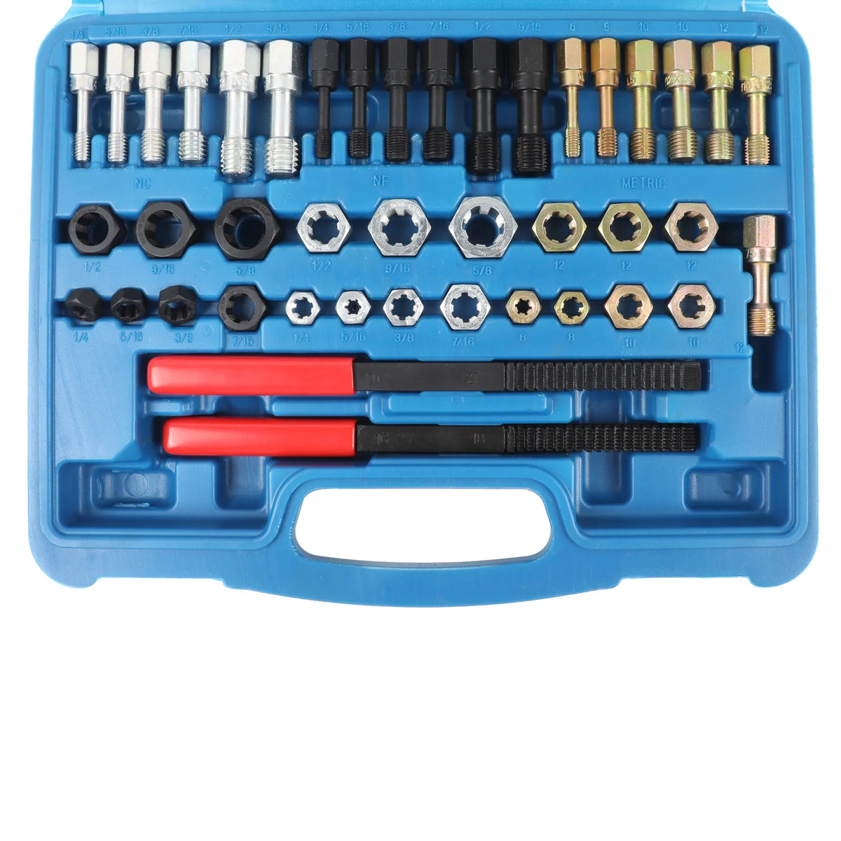 42PCS Thread Repair Kit with Rethreading Dies, Taps & Thread Files B87735