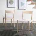 Solid Wood Side Chair White Light Wood K660019