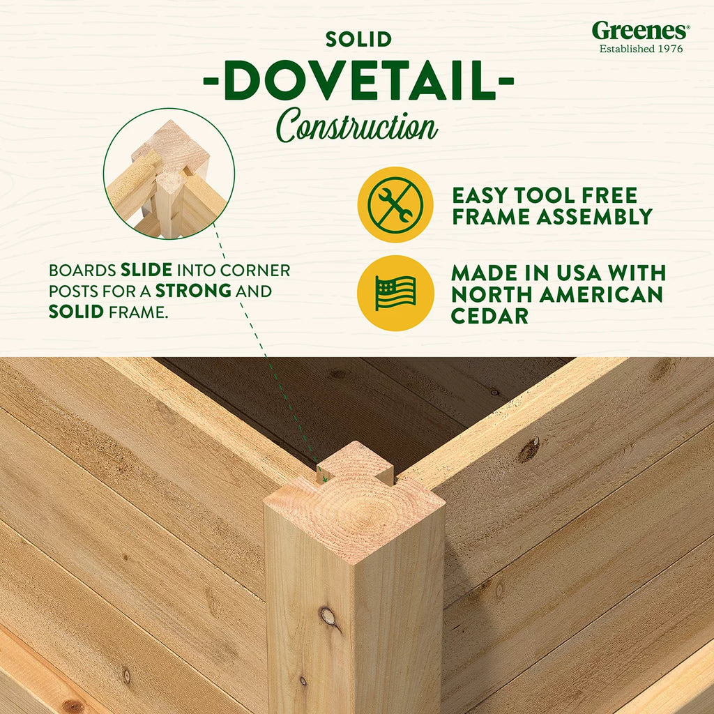 Cedar Elevated Planter J4251
