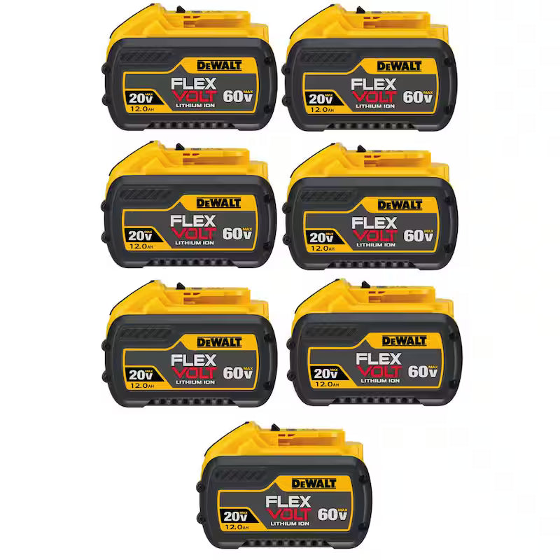 20V/60V MAX Lithium-Ion 12.0Ah Battery Pack 7-Pack O8125