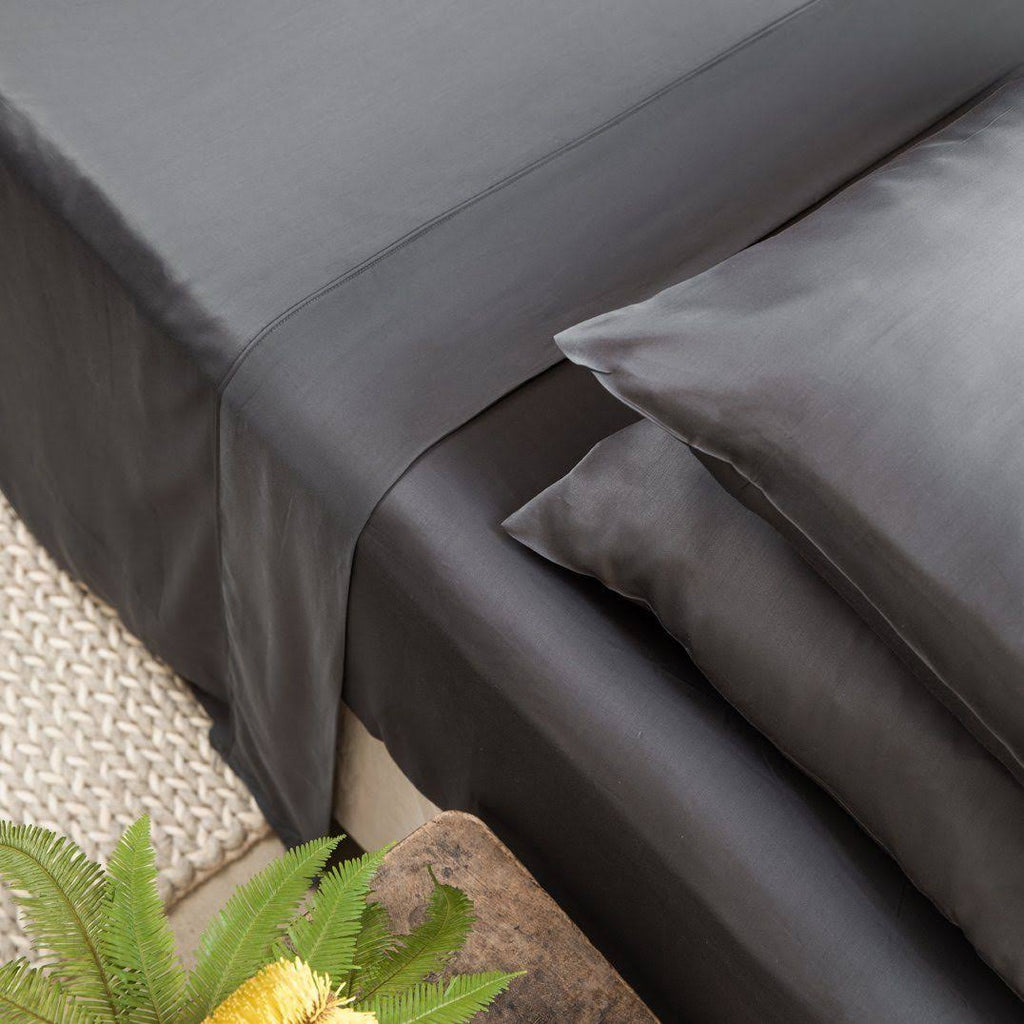King Grey Bamboo Lyocell Fitted Sheet F274339