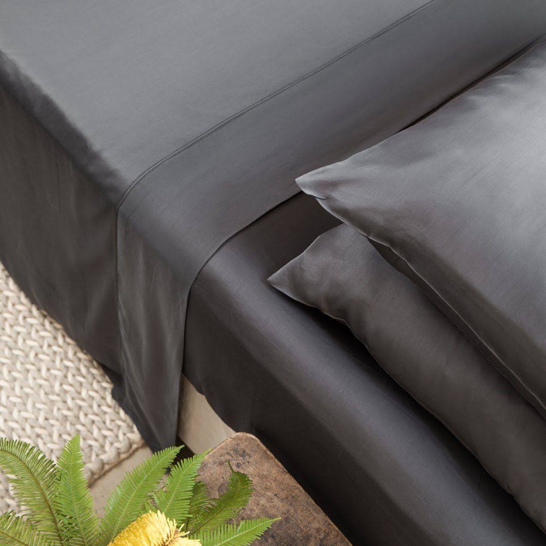 King Grey Bamboo Lyocell Fitted Sheet F274339