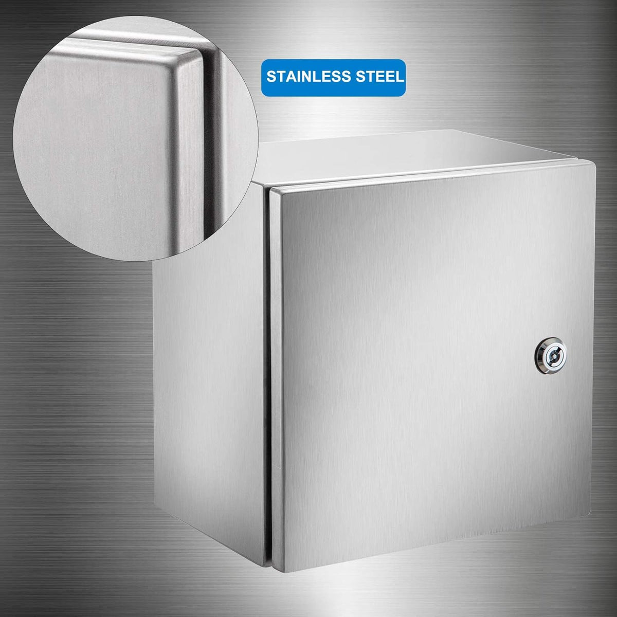 12 x 12 x 8'' NEMA 4X Steel Electrical Enclosure L733