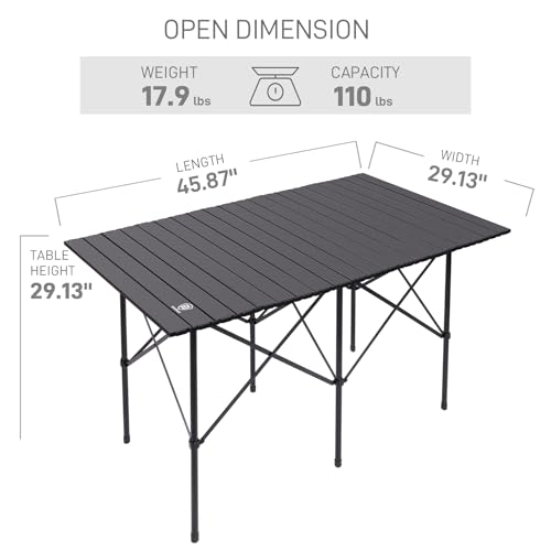 Lightweight Aluminum Camping Table with Carry Bag T2904