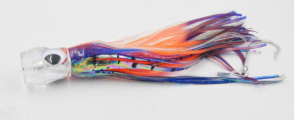 Fishing Lure Set of 6 Saltwater Skirted Lures with Black Bag Q1141